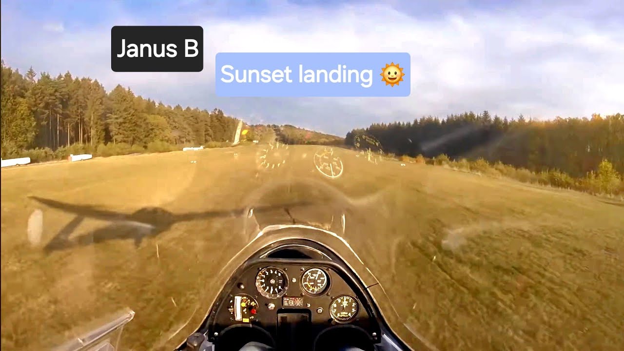 SUNSET LANDING | Janus B | Flugplatz Eisernhardt