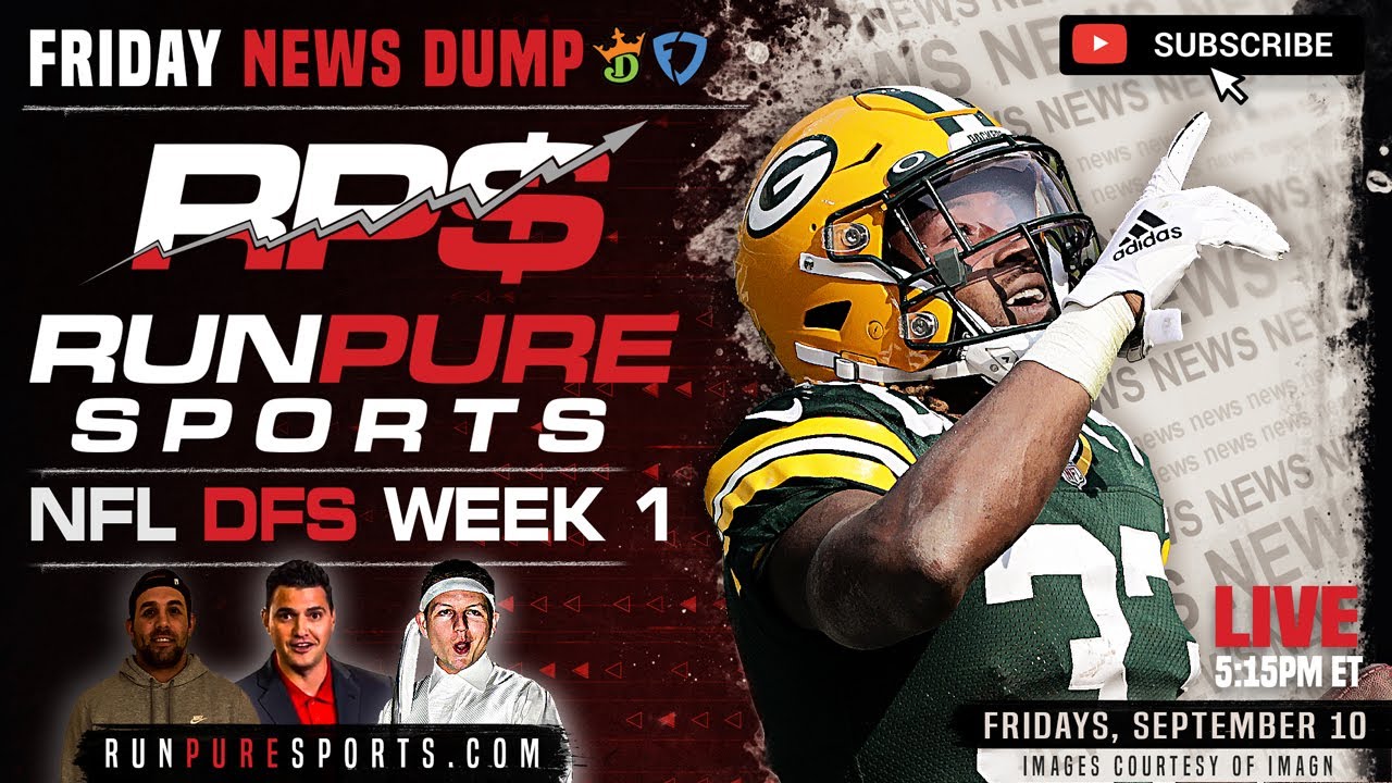 NFL WEEK 1 DRAFTKINGS STRATEGY - WEEKEND NEWS DUMP