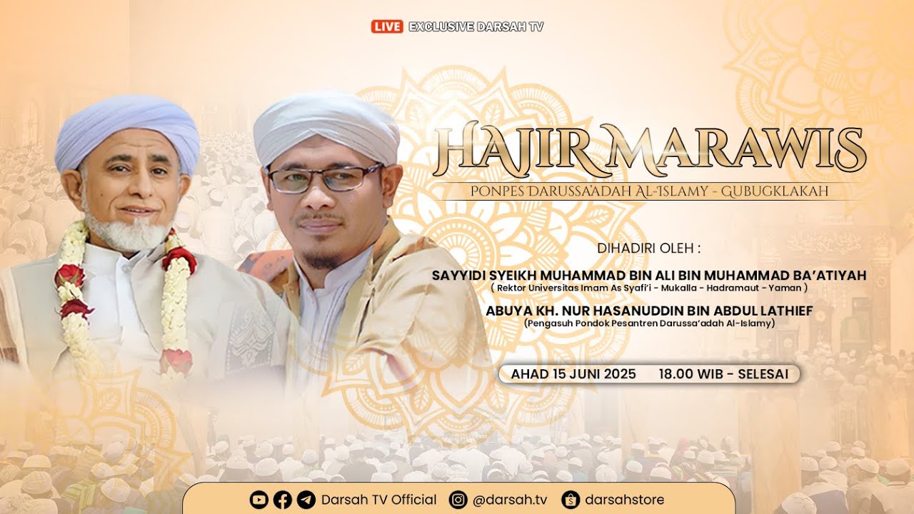 🔴LIVE | HAJIR MARAWIS - SPESIAL BERSAMA SAYYIDI SYEIKH MUHAMMAD BIN ALI BA'ATIYAH