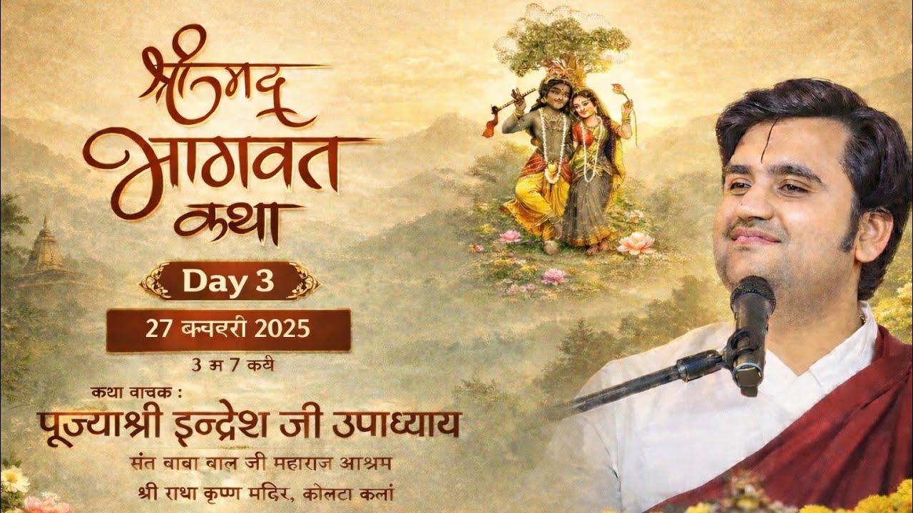 Day - 3 | Shrimad Bhagwat Katha  | Pujya Indresh Ji Maharaj | UNA H.P 2025 #vrindavan #katha #bhajan