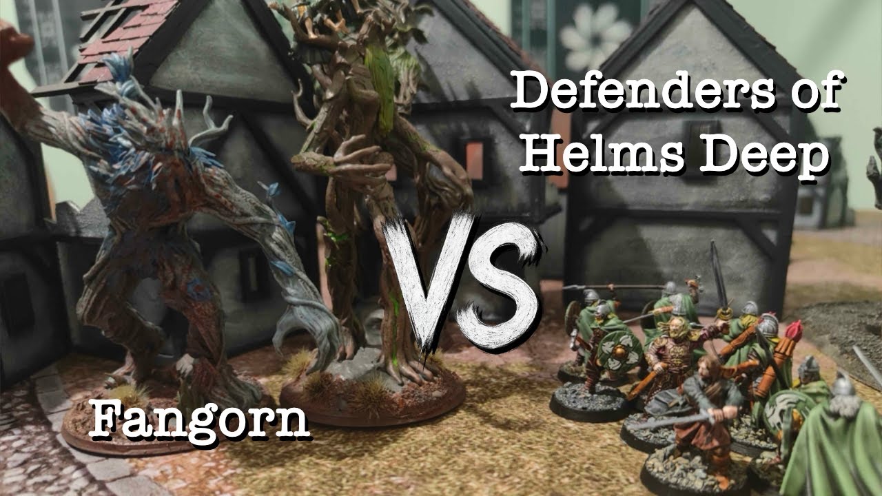 Fangorn vs Defenders of Helmsdeep - MESBG Battle Report 500 Points  - Breakthrough