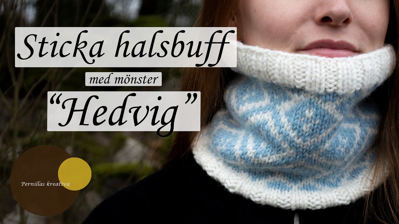 Sticka Halsbuff med mönster 