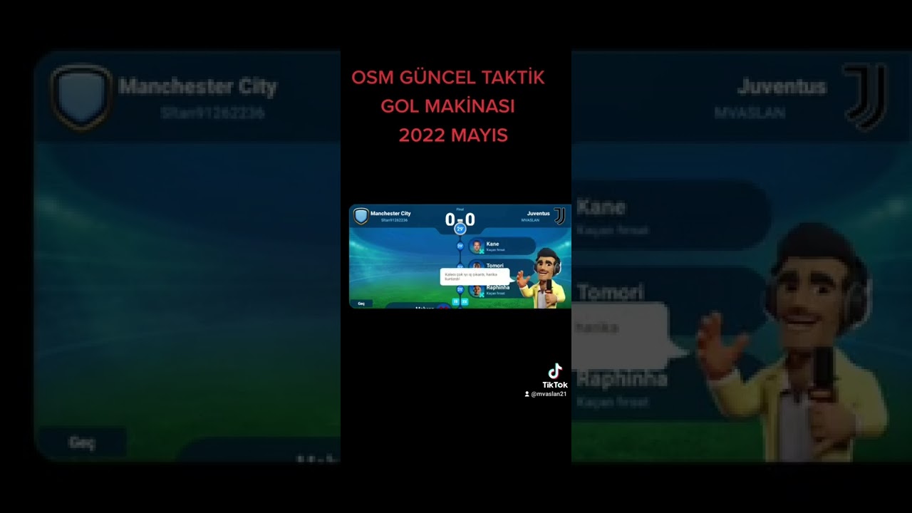 OSM G&Uuml;NCEL TAKTİK GOL MAKİNASI