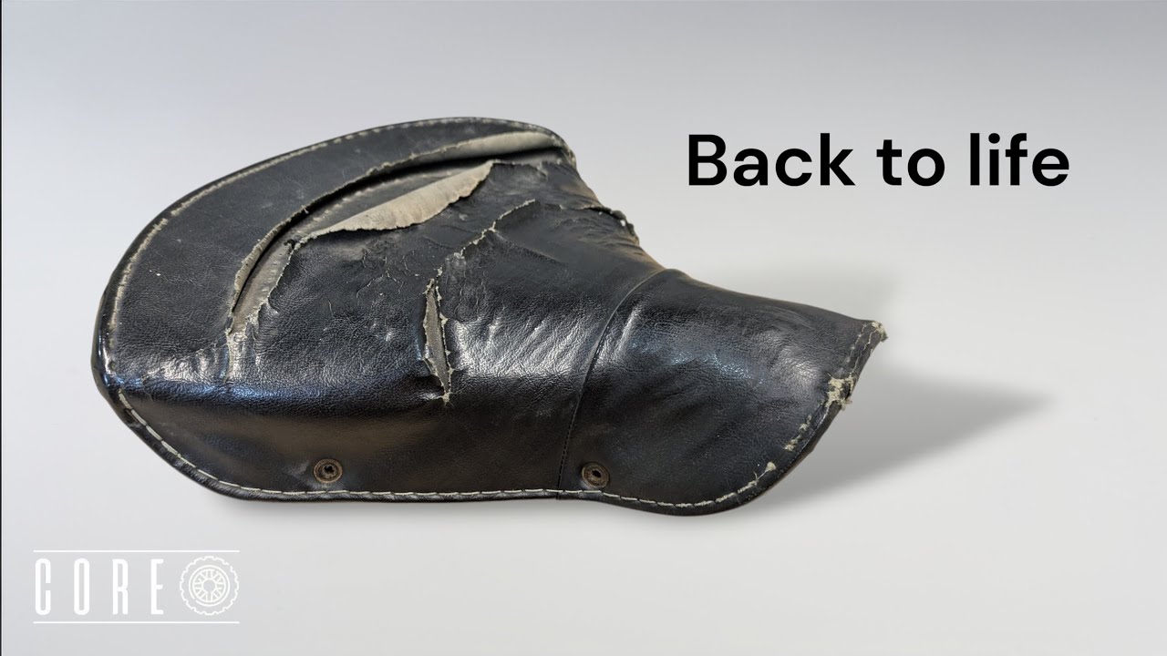 Classic motorcycle seat renovation