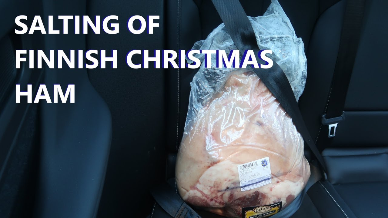 Salting of Finnish Christmas ham