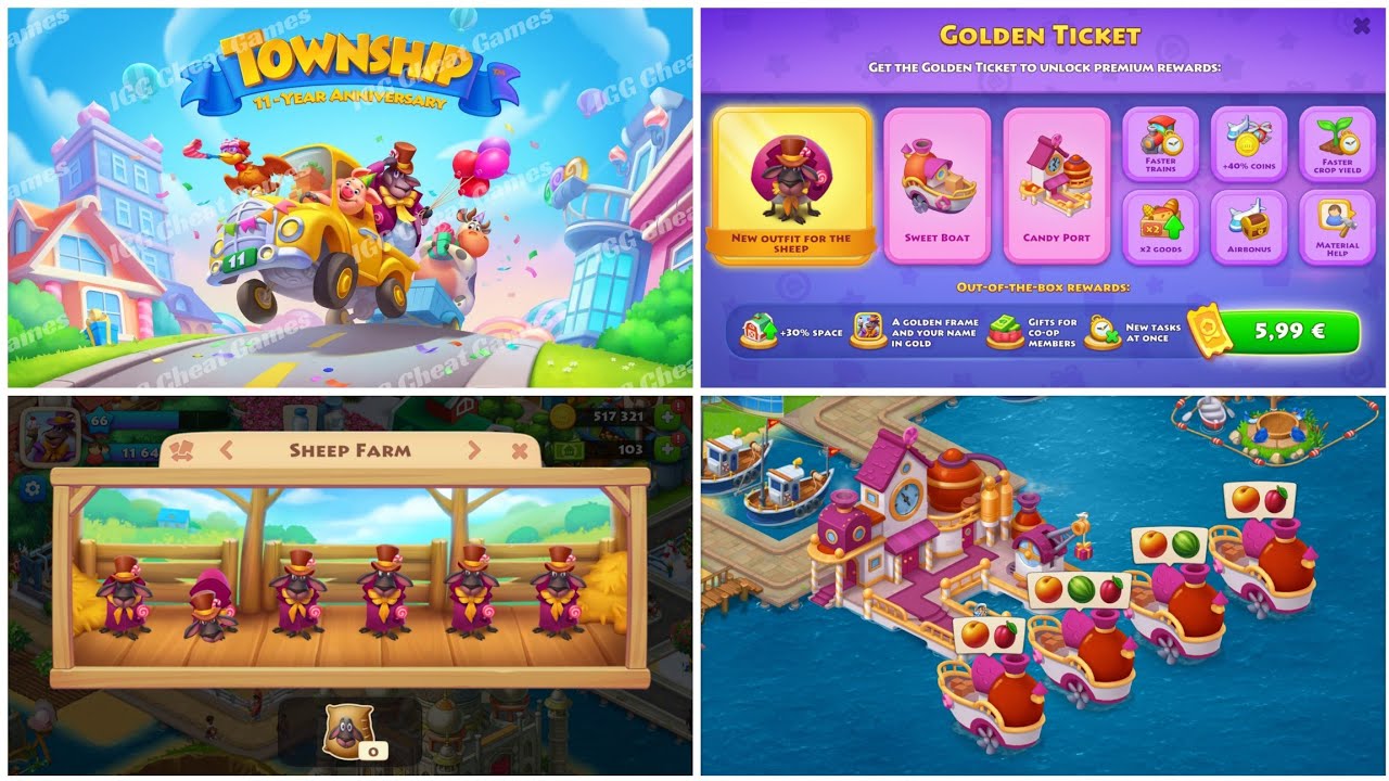 🎂 Township: Sweet Birthday ( Preview ) | New Update 21.0.0 🎂 #township #update