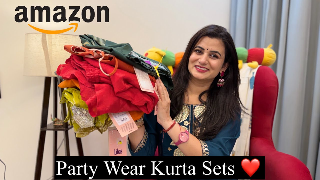 Best Amazon Kurta Set Haul, Embroidered Kurta Pant Set With Dupatta,Cotton Kurta Palazzo,Co-Ords Set