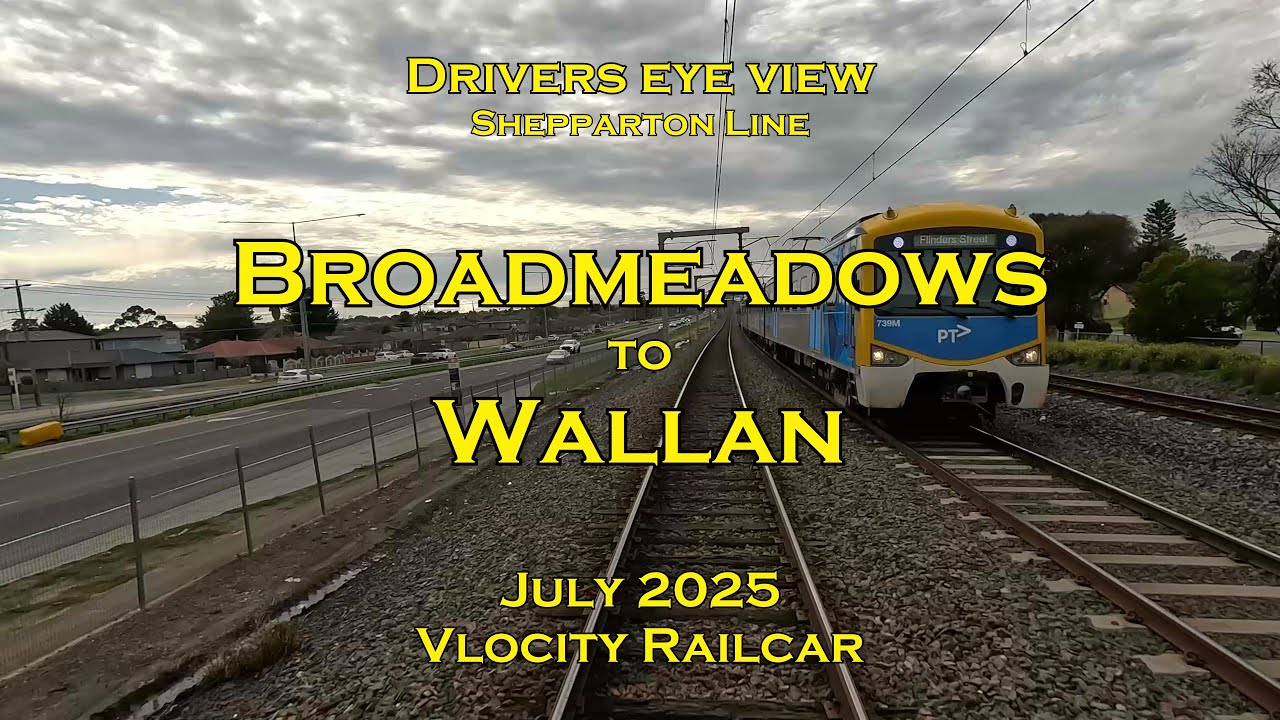 Drivers eye view, Broadmeadows to Wallan, BG, VL, Jul 2025