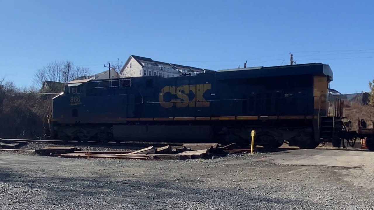 CSX/AMTRAK RACE! CSX M407-03 (Locos 866, 119, & 3364) & Amtrak P079-03 (P42DC 194) @ Cherry Hill, VA