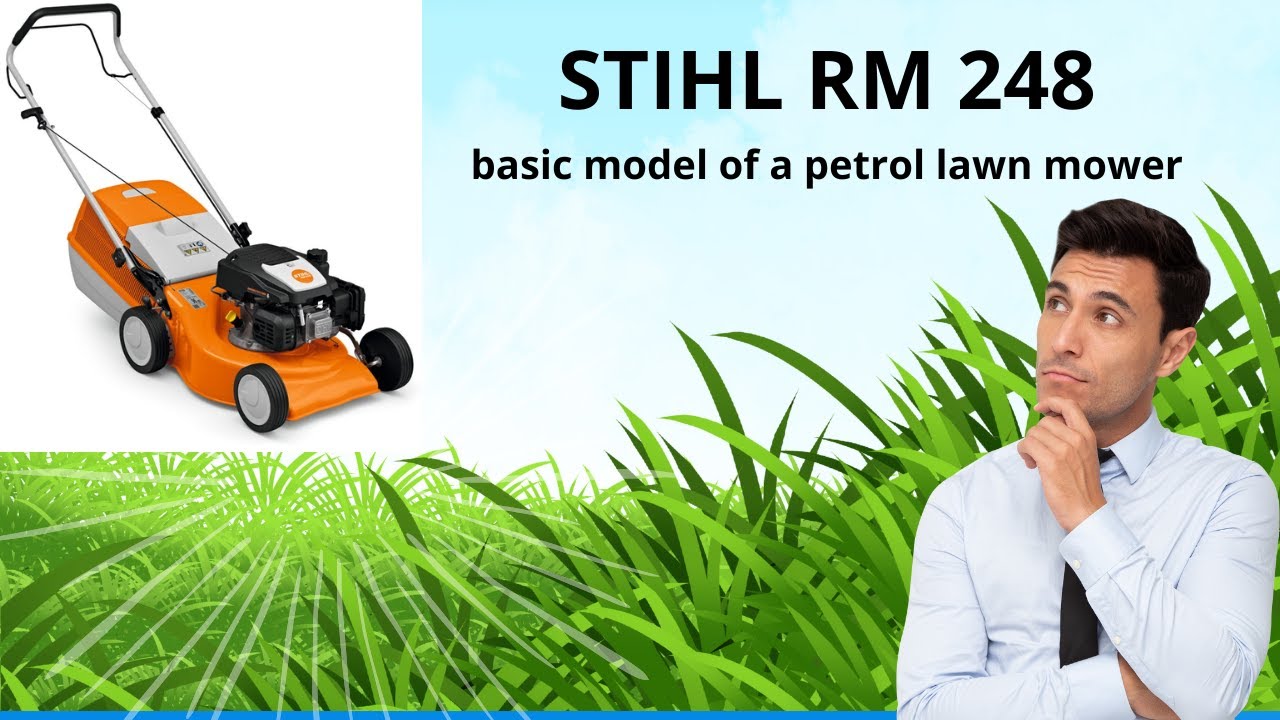Petrol lawn mower STIHL RM 248 unboxing and first start II Kosiarka spalinowa