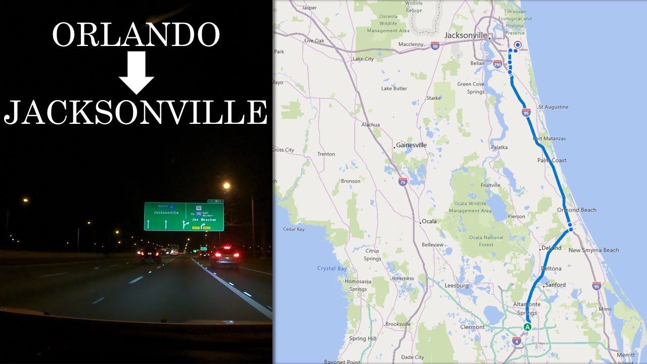 Night Drive: Orlando To Jacksonville | Timelapse