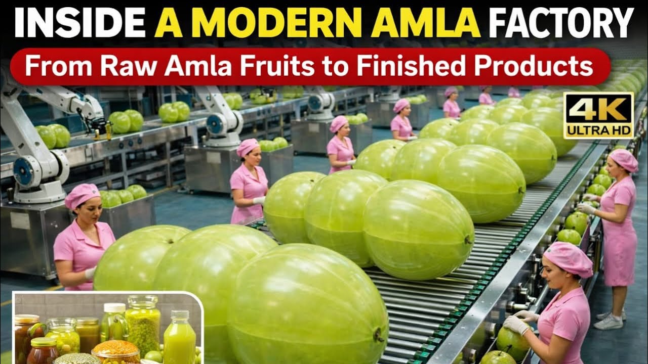 Inside a Modern Amla Factory &ndash; From Raw Amla Fruits to Finished Products Full Process&hellip;