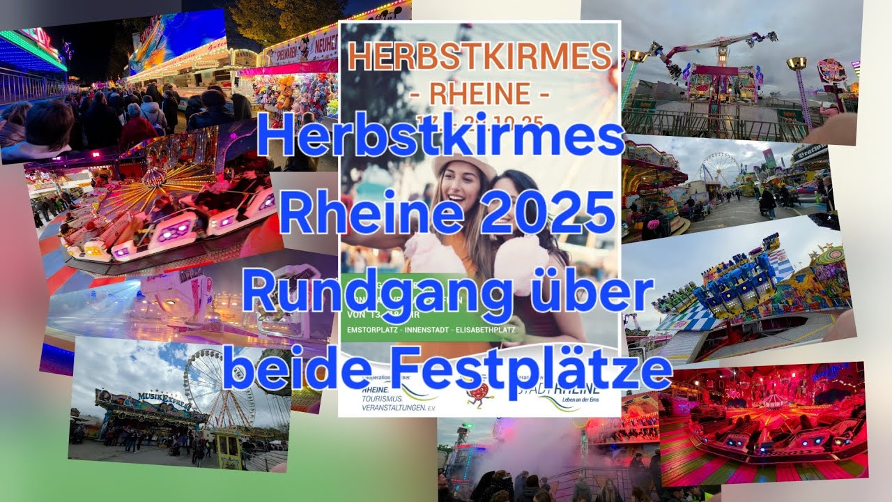 Herbstkirmes Rheine 2025 Rundgänge über beide Festplätze 