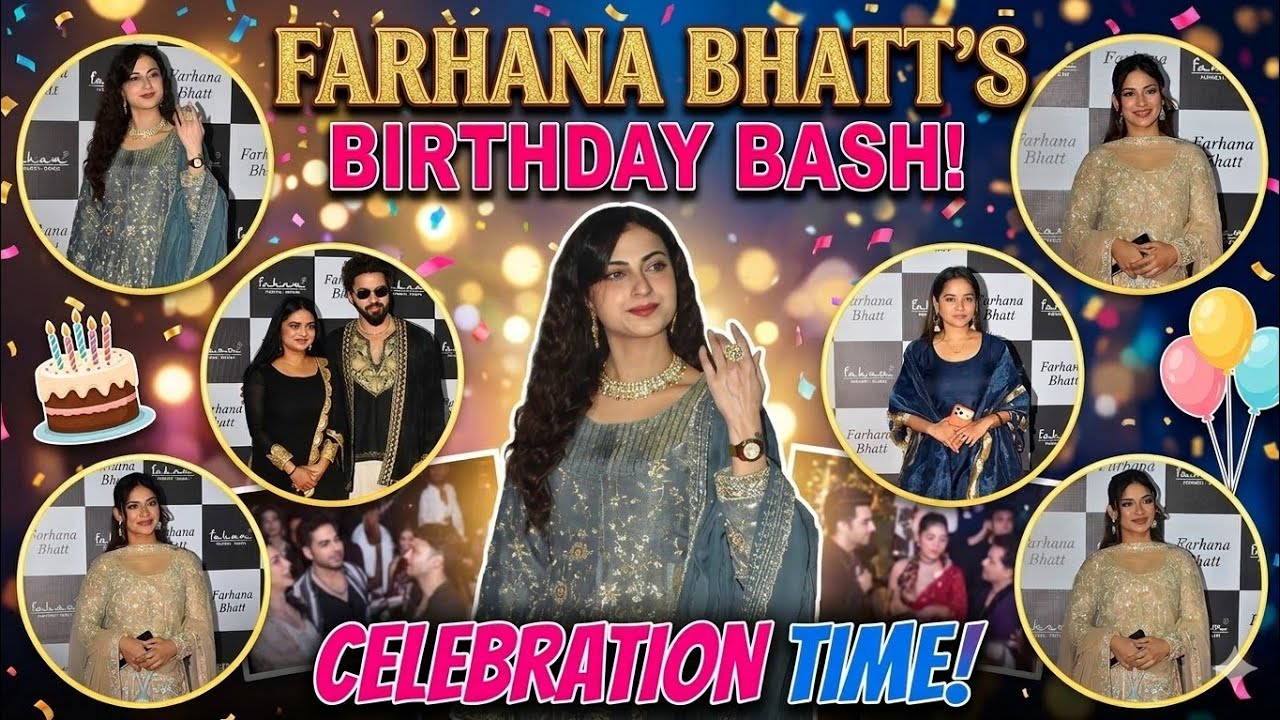 Farrhana Bhatt Birthday celebrations with Manisha Rani , Awez - Nagma ,Neelam ,GK - Chamola , Umar .
