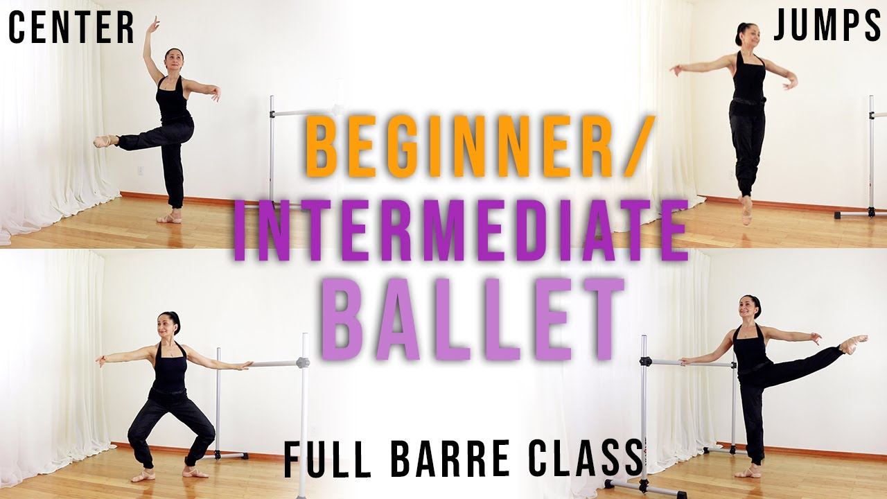 Full BEGINNERS/INTERMEDIATE Ballet Class for a Small Space | FOLLOW ALONG | Nataliya Bondar-Shelest