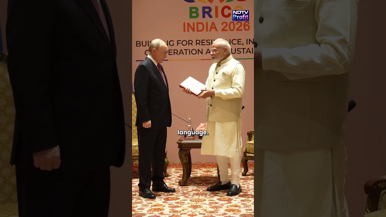 BRICS 2026: Hot Mic Captures Conversation Between PM Modi & President Vladimir Putin #shorts #viral