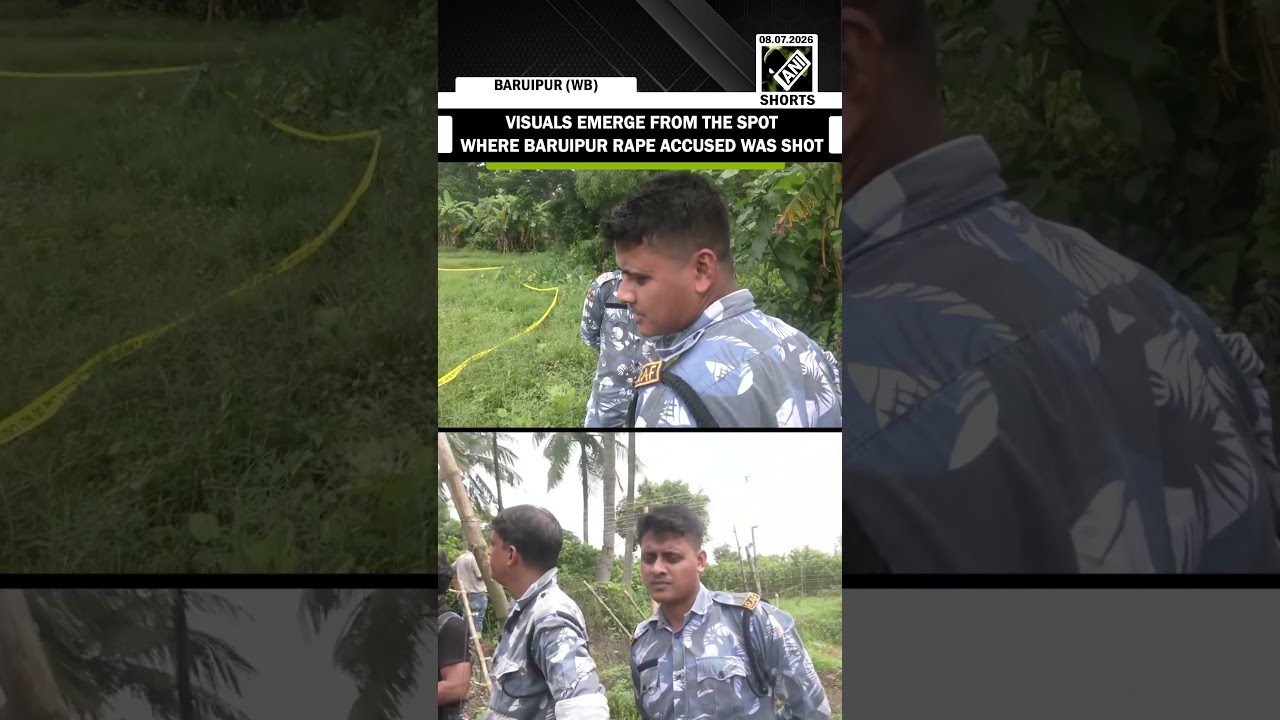 Watch: Visuals emerge from the spot where Baruipur rape case accused killed in the police encounter