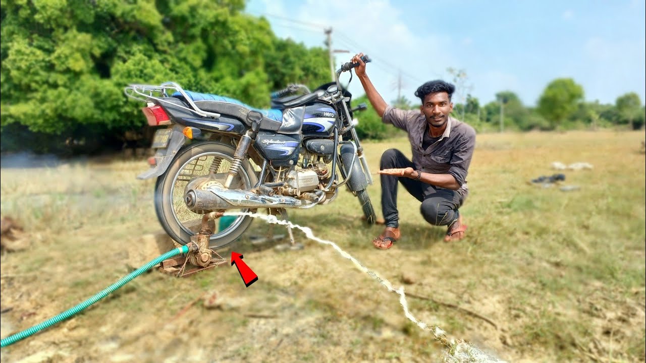 Bike Powered Water Pump Making | இனி Current இல்லாமலும் Water Pumb-ல தண்ணீர் எடுக்கலாம்..💯 Sathish