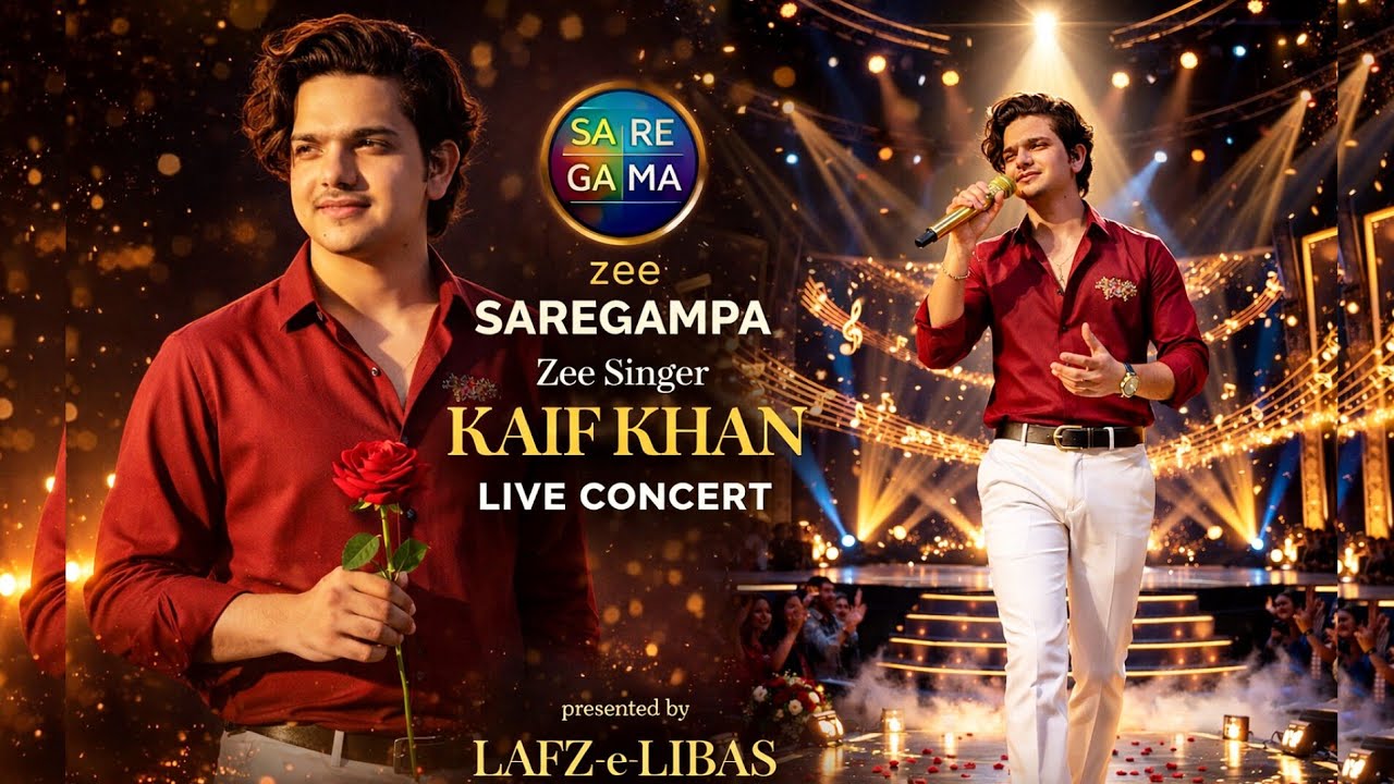 SAREGAMAPA ZEE TV SINGER🎙️ Kaif khan Live Conert by:- Lafz-e-Libas |  Dr. Santosh kr. Singh ......