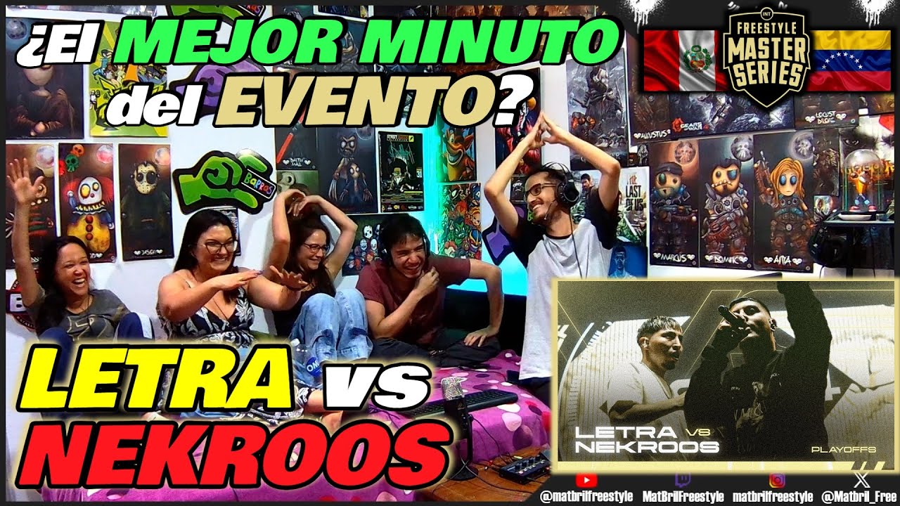 🔴COLOMBIANOS REACCIONAN a LETRA vs NEKROOS - ¿El MEJOR MINUTO? [FMS INTERNACIONAL PLAY OFF 2024]