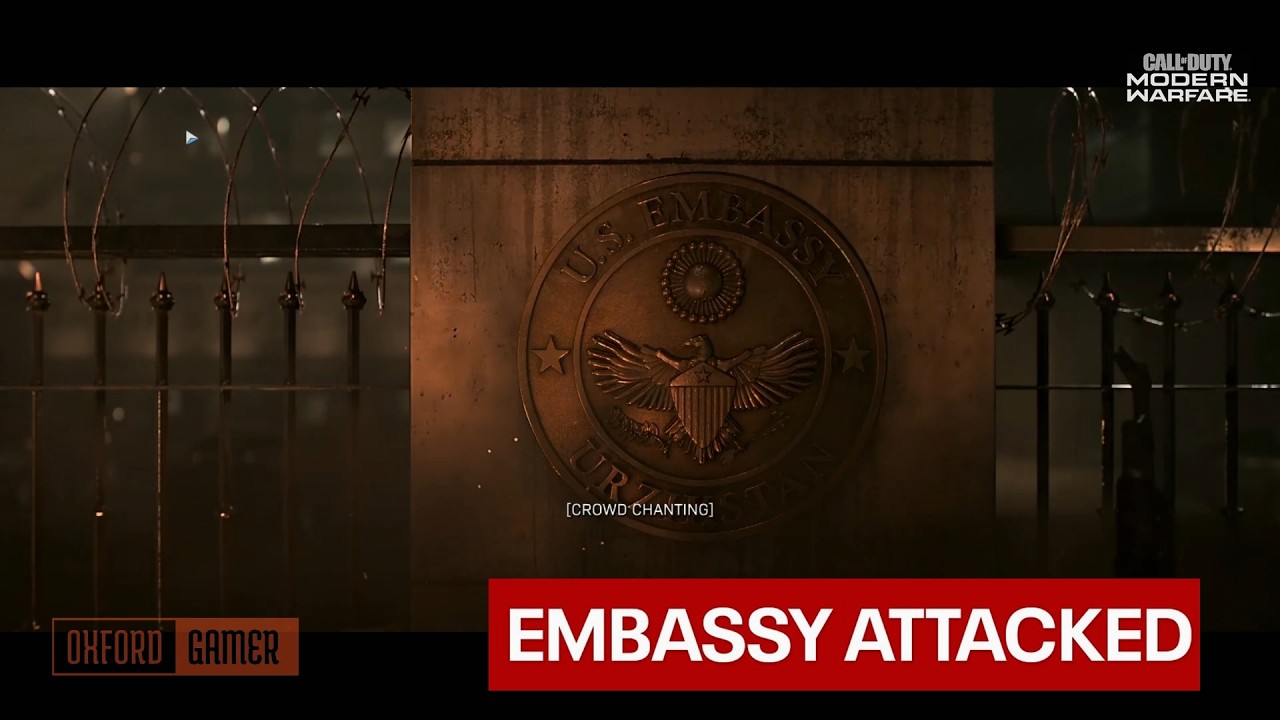 Insane Attack on U.S Embassy - Call of Duty Modern Warfare 2019
