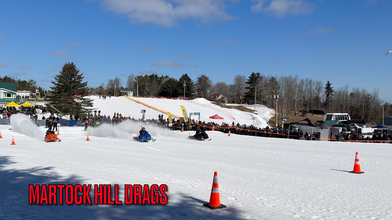 Martock Hill Drags 2026 !!! 500 Ft Uphill Snowmobile Drag Racing !!!