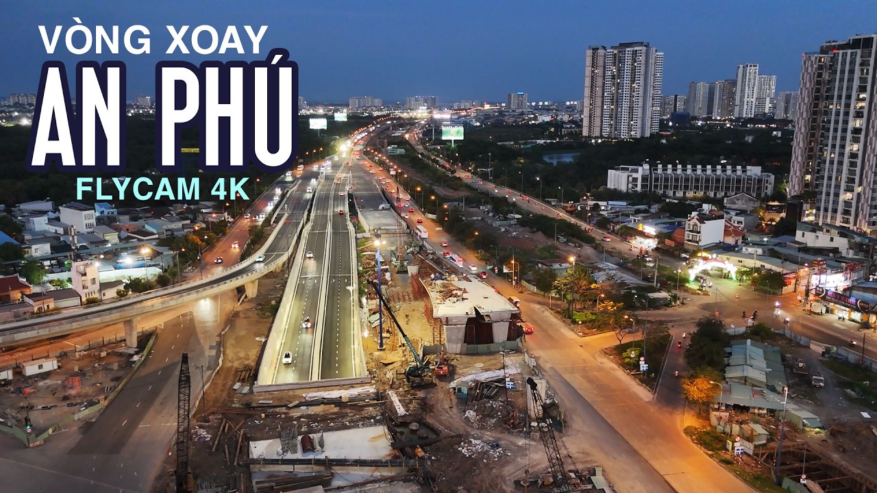 Ngày 29 tết tại Hầm Chui Nút Giao AN PHÚ cửa ngõ Hồ Chí Minh  - Flycam 4K