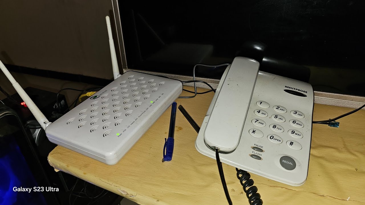 كيفية تقوم تركيب الهاتف الثابت على موديم الفا البصرية IDOOM FIBRE