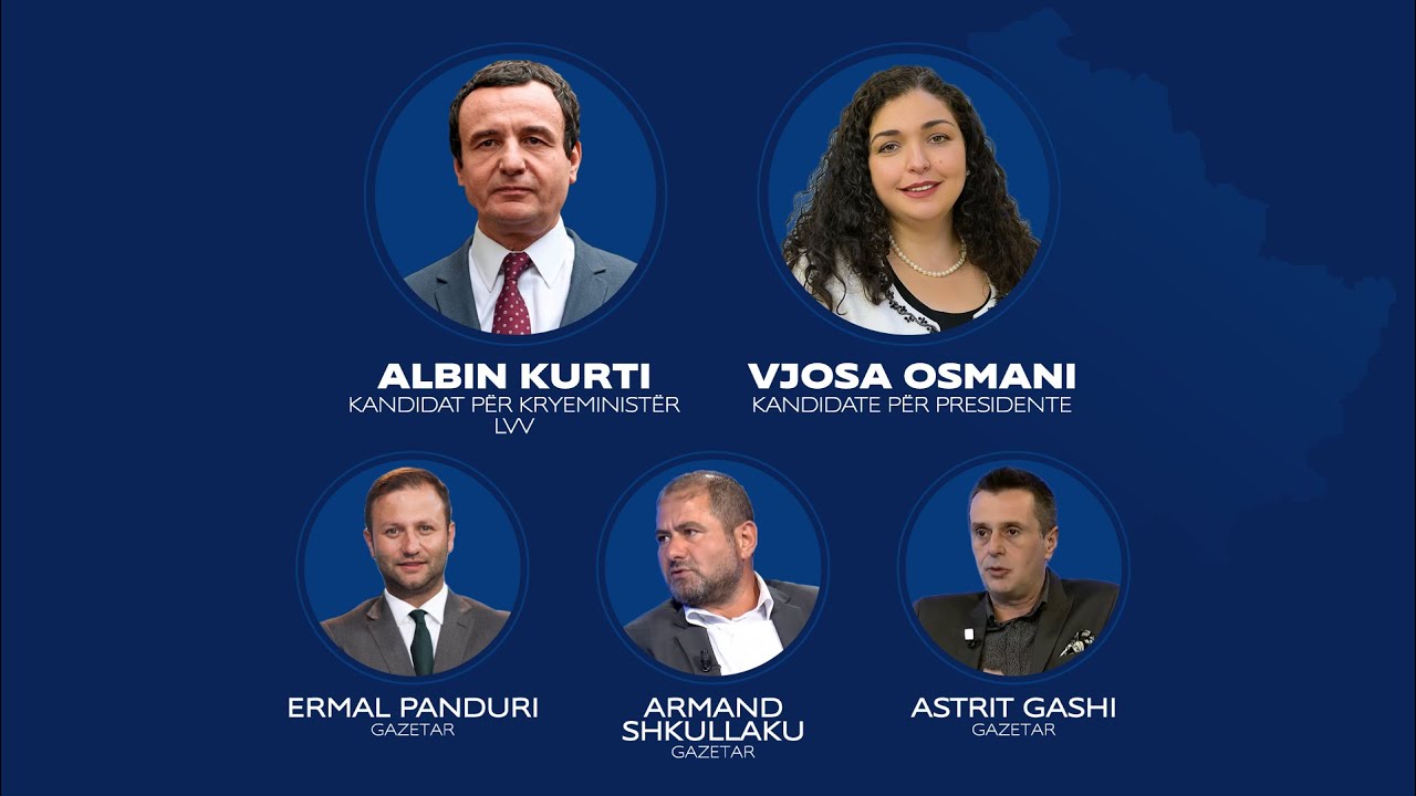 Albin Kurti dhe Vjosa Osmani përballë gazetarëve