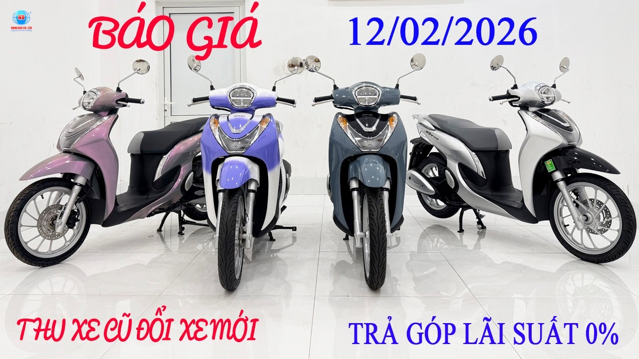 Giá sh Mode ngày 12/02/2026|Thu Xe cũ đổi xe mới |Trả góp lãi suất 0%|Quay số trúng xe|Hồng Đức