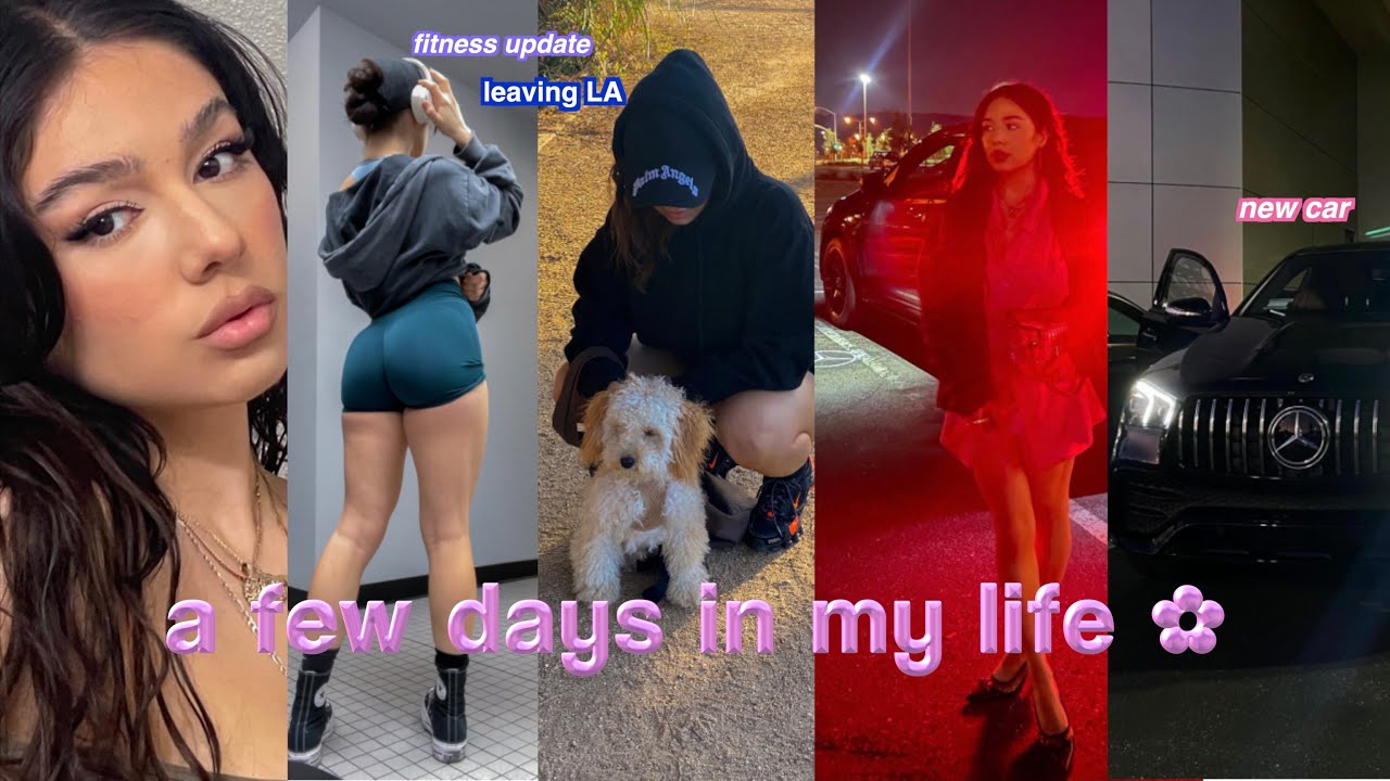 where I've been✨leaving LA🍒packing, fitness update💧photo shoot ✿✨ daisy b
