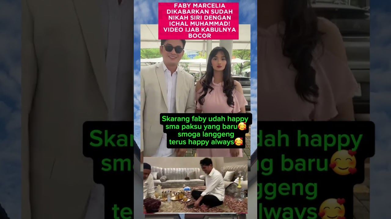 faby marcelia dan ical muhammad di kabarkan nikah s!ri #febymarcelia #icalmuhammad #shorts