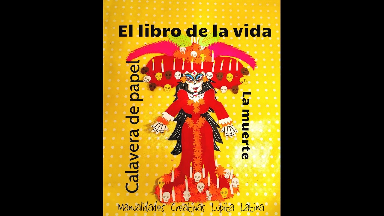 DIY calavera de papel La muerte El libro de la vida Dia de Muertos paper skeleton