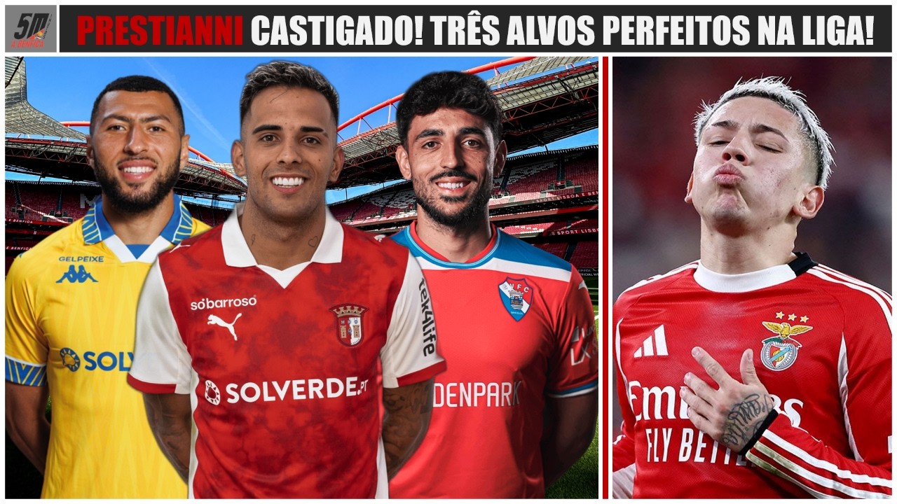 PRESTIANNI EST&Aacute; SUPENSO! ● 3 ALVOS NO CAMPEONATO INTERESSANTES PARA O BENFICA!