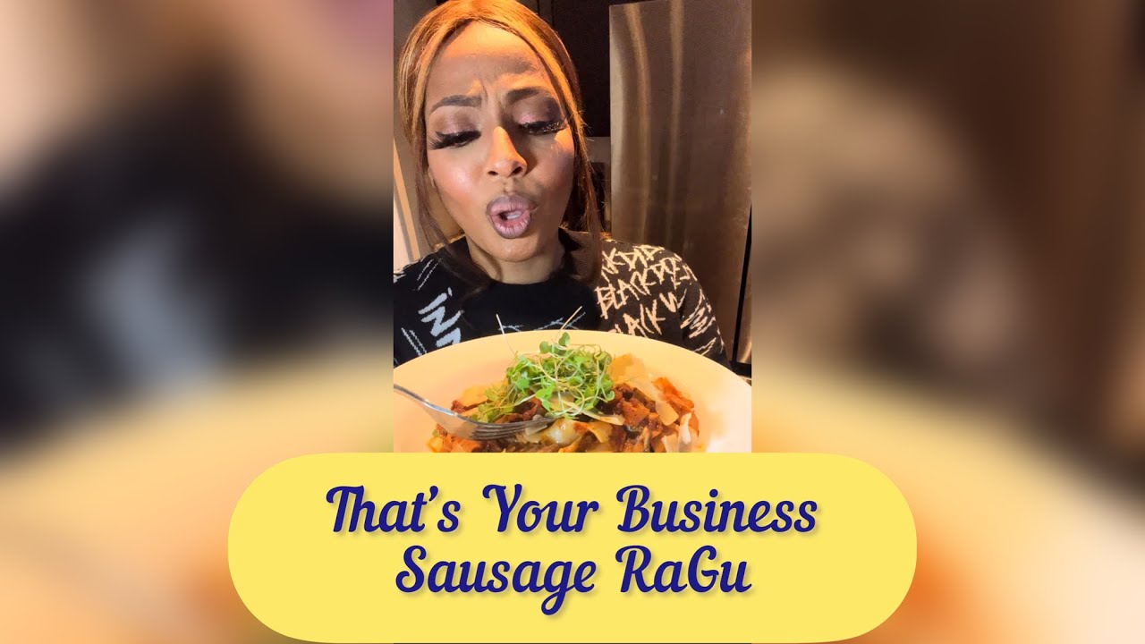 Vegan Sausage Ragu recipe with Tabitha Brown New Plantbased Sausage Mango Basil & Mushroom at Target