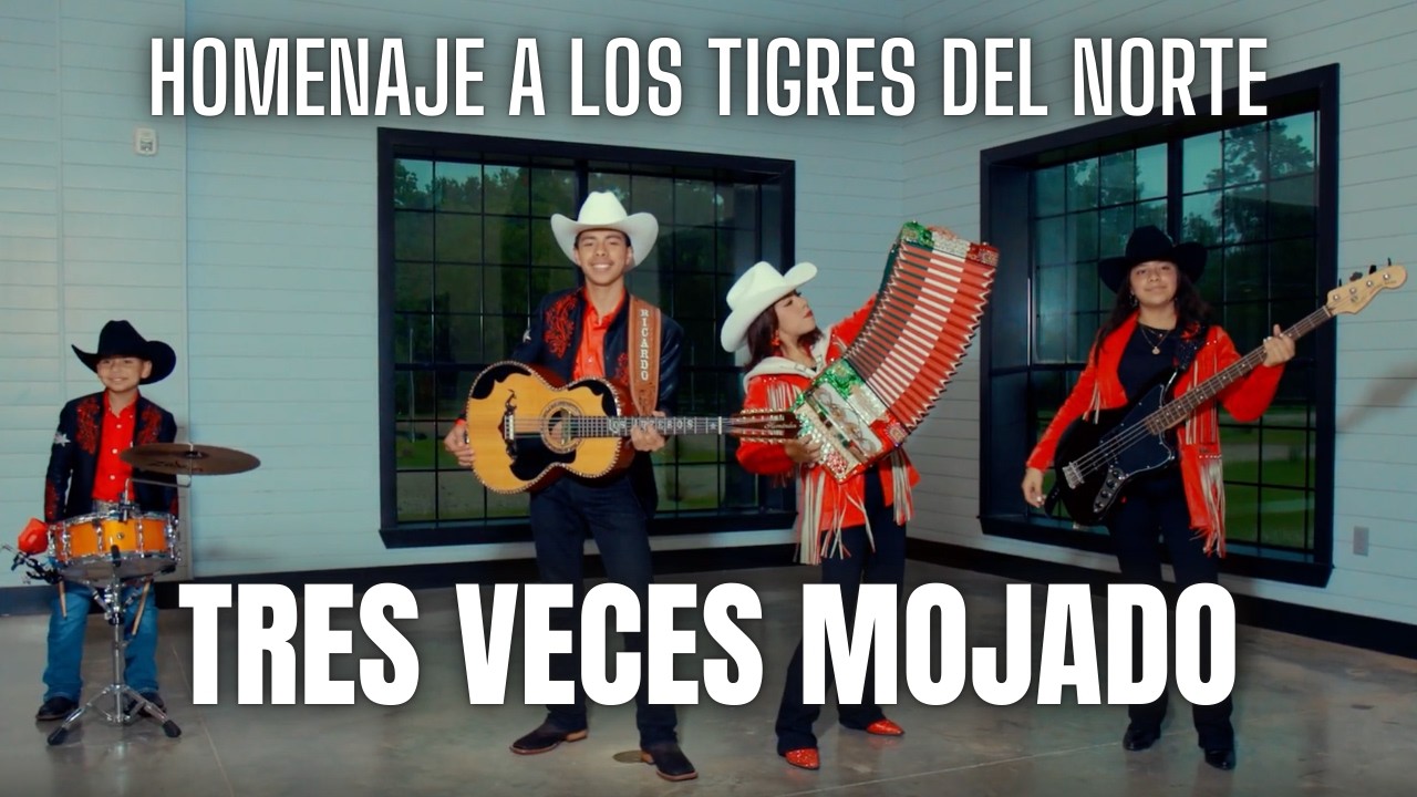 Los Luzeros De Rioverde - Tres Veces Mojado | Homenaje a Los Tigres Del Norte