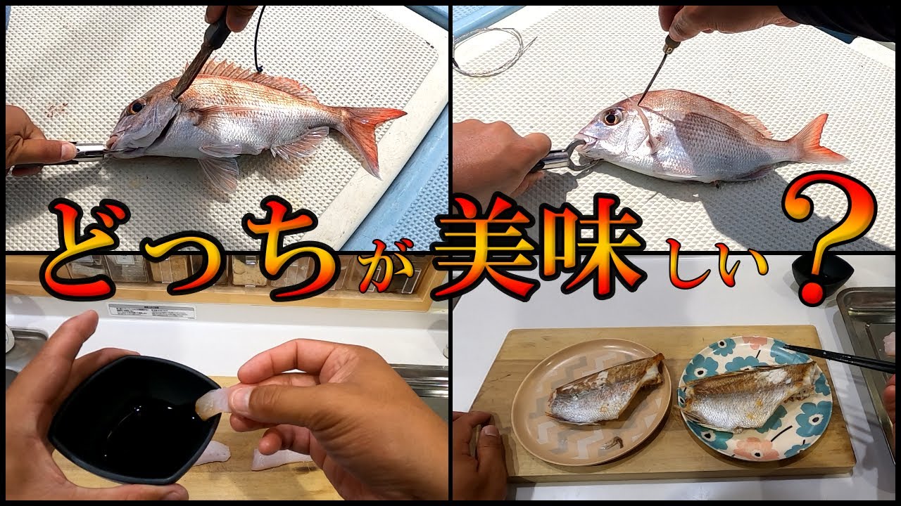 血抜きが先？脳天締めが先？解説も含めて両者を比較。