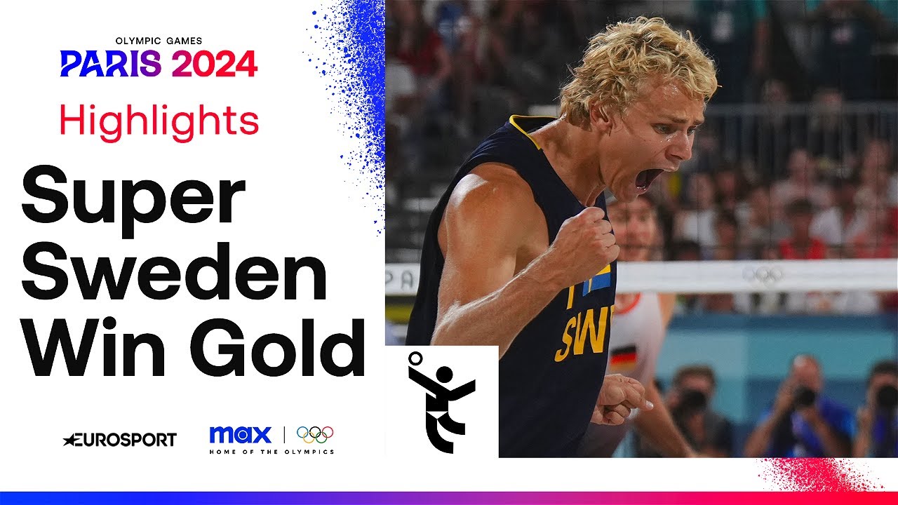 Sweden defeats Germany for first-ever beach volleyball gold medal 🇸🇪 | #Paris2024 Highlights