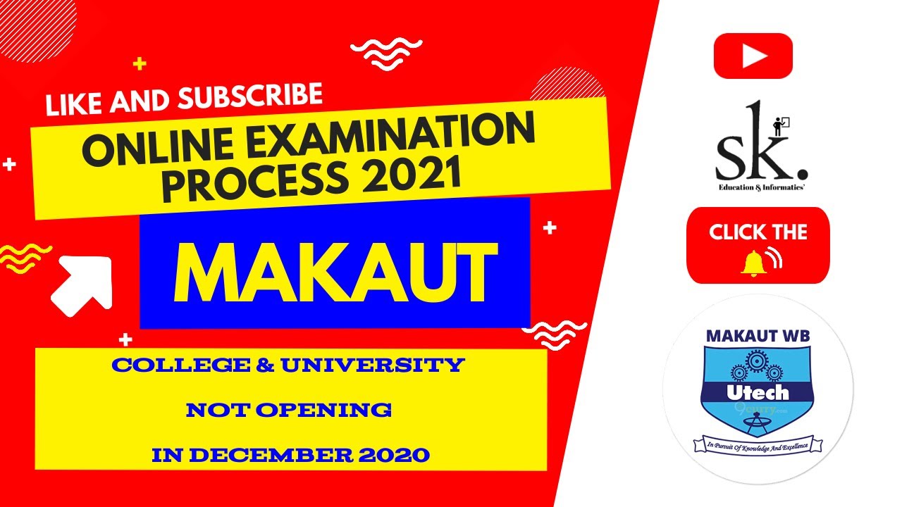 MAKAUT ONLINE Examination Process 2021 | MAKAUT Online Exam Format | College NOT Opening in December