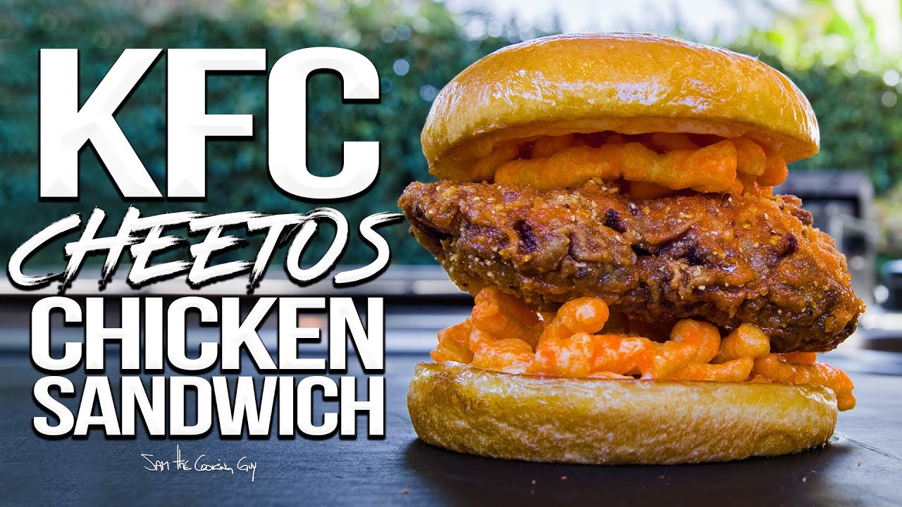 Homemade KFC Cheetos Fried Chicken Sandwich | SAM THE COOKING GUY 4K