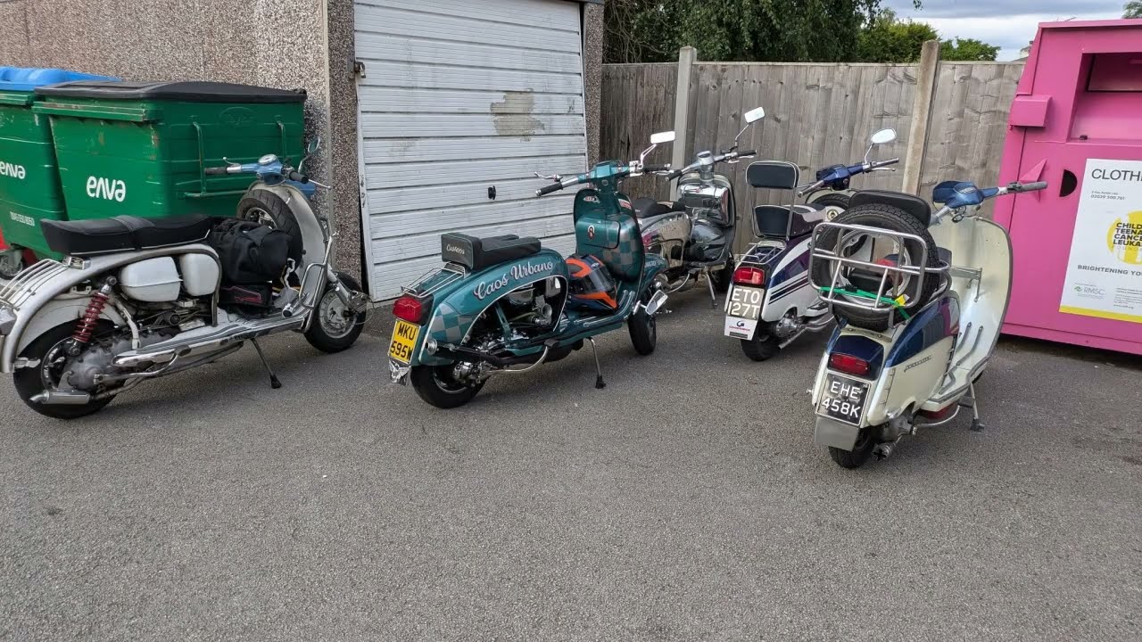 Derby Central EMSA night.  25th June 2025 #merlinscooterclub