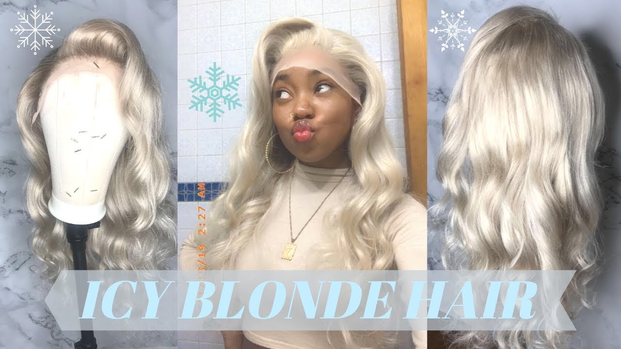 HOW TO TONE 613 HAIR | ICY BLONDE ❄️👱🏽&zwj;♀️| ft. PerfectLaceWig