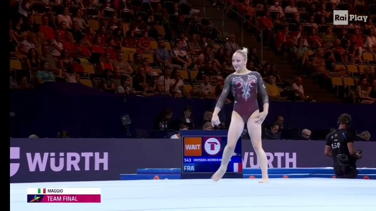 Martina Maggio Floor Team Final 2022 Europeans