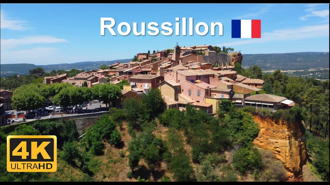 Roussillon - Luberon in Provence - France - 4K Walking tour #france #provence #luberon