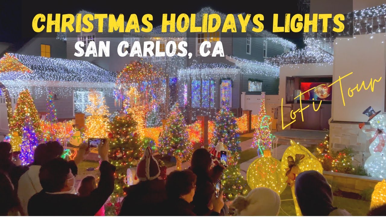 Christmas Holiday Lights | San Carlos, CA | walking tour