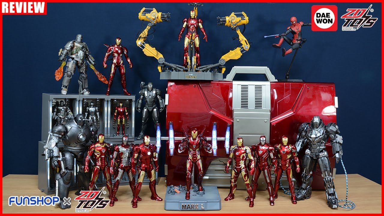 [연말 특집] 영화 등장 순서로 살펴보는 아이언맨 피규어 - ZD TOYS 아이언맨 마크1 외 12종 (세일 이벤트 안내 : 영상 내용란 및 고정 댓글) [REVIEW] (Sub)
