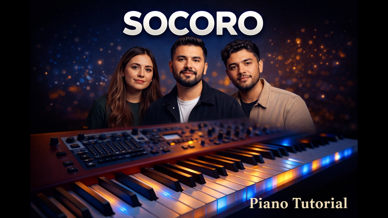 ómo Tocar Socorro (Un Corazón) - Miel San Marcos | Tutorial de Piano 🎹