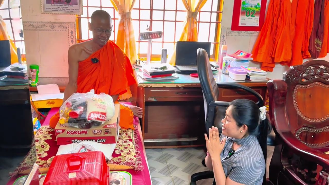 Hậu trường phát gạo quê anh Hải đông con chùa Pnocamboth Mỹ Xuyên Sóc trăng ( cũ) 