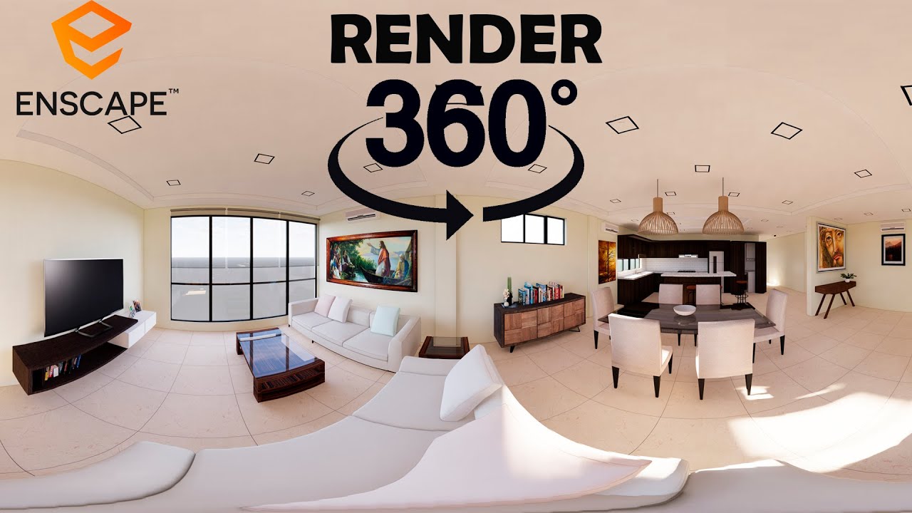 RENDER 360 EN ENSCAPE |EN SKETCHUP|