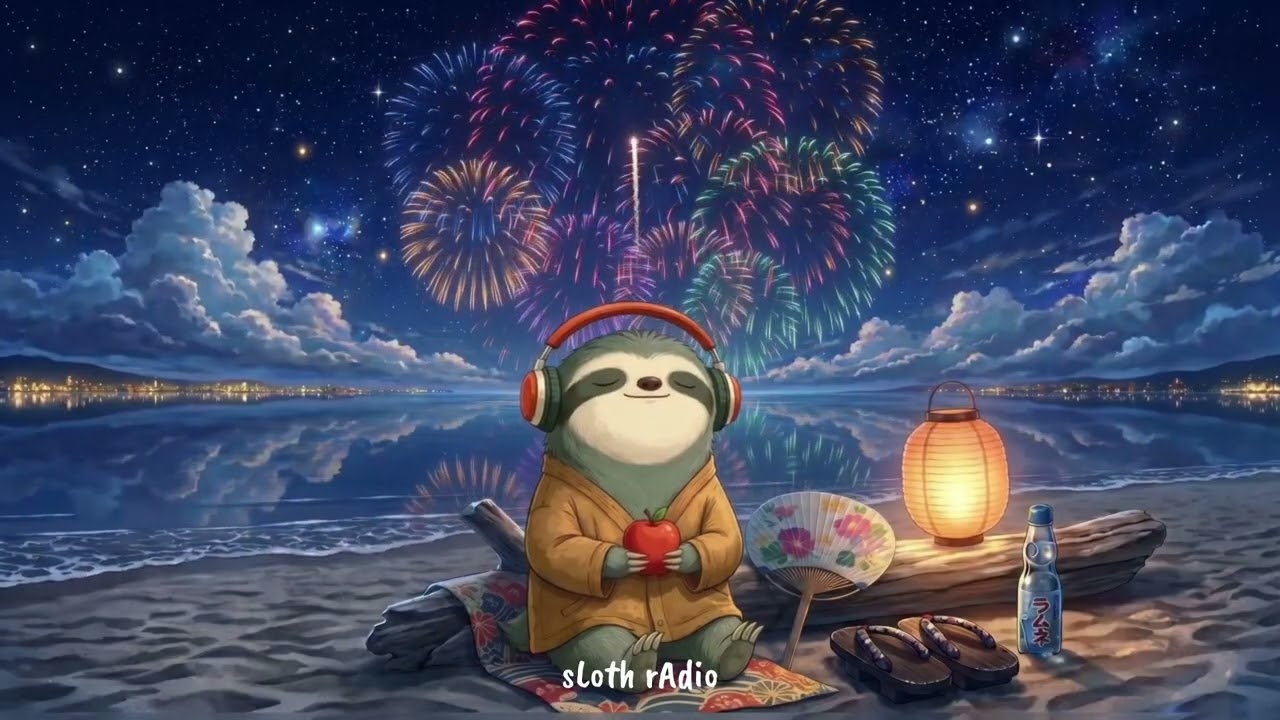 Midnight Ocean Vibes&hellip; Chill Lofi Beats to Calm Your Mind 🎆 🌊